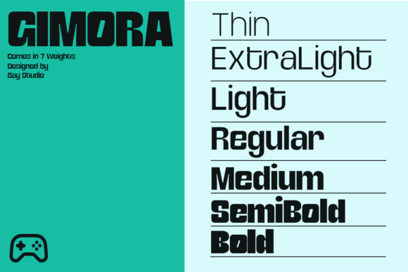 Gimora Font PNG with transparent background - Preview 3