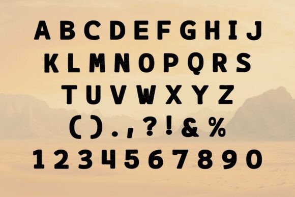 Grunge Retro Font - Preview 3