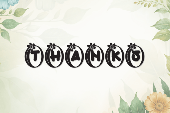 Happy Flower Font - Preview 5