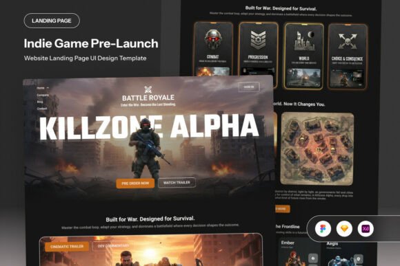 Killzone Alpha - Indie Game Landing