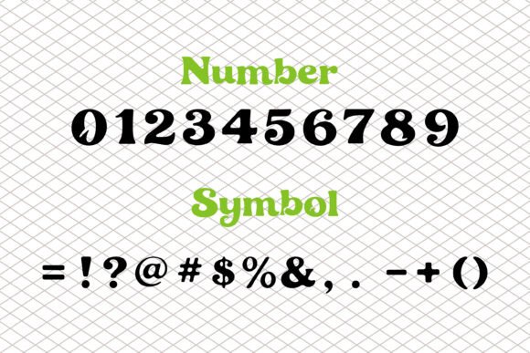 Krembo Display Font PNG with transparent background - Preview 2
