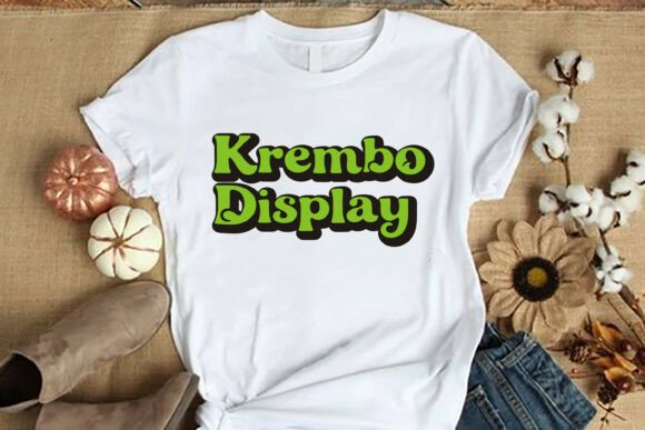 Krembo Display Font PNG with transparent background - Preview 3