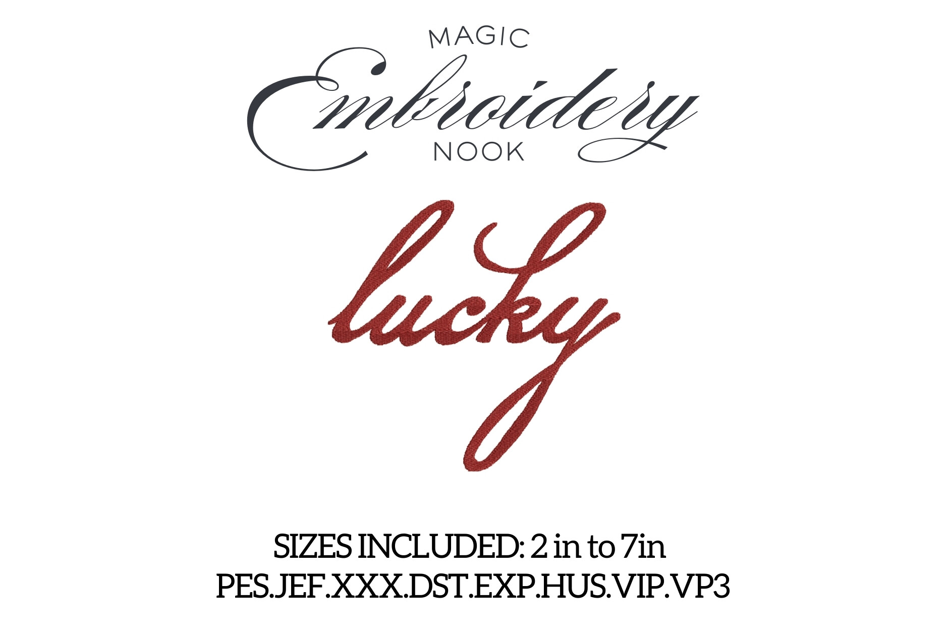 Lucky Girl Syndrome Embroidery Design