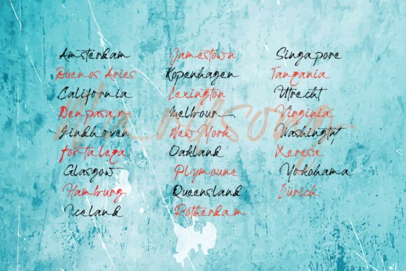 Narllsong Font PNG with transparent background - Preview 1
