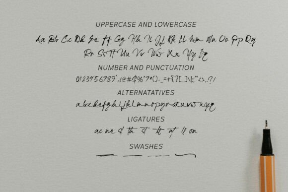 Narllsong Font PNG with transparent background - Preview 5