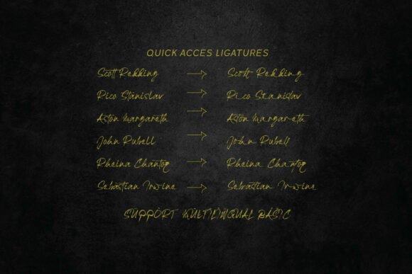 Narllsong Font PNG with transparent background - Preview 6