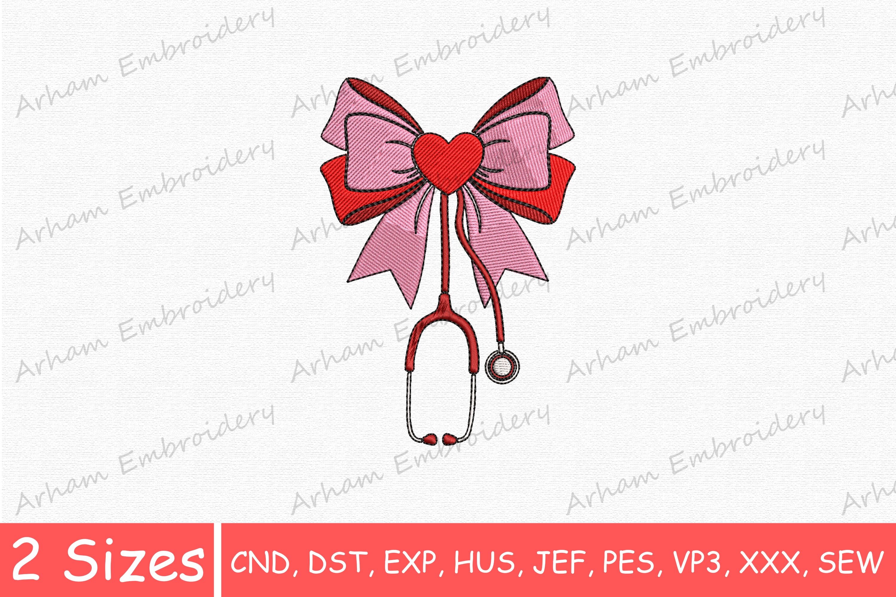 Nurse Stethoscope Bow