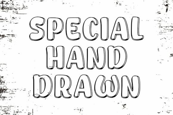 Outline Drawing Font PNG with transparent background - Preview 1