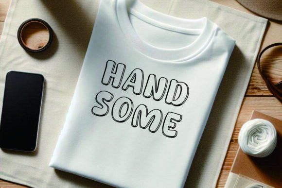 Outline Drawing Font PNG with transparent background - Preview 2