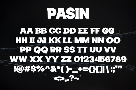 Pasin Font PNG with transparent background - Preview 1