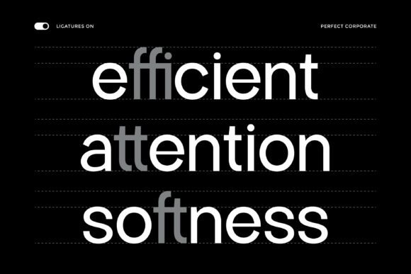 Perfect Corporate Font PNG with transparent background - Preview 6