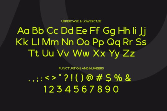 Polargo Font PNG with transparent background - Preview 1