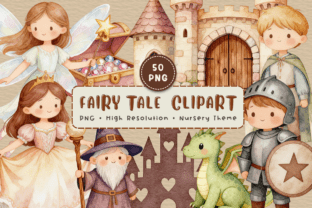 Princess Fairytale Clipart PNG Graphic by NanaNoei · Creative Fabrica