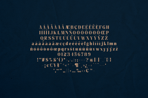 Pure Motif Font PNG with transparent background - Preview 4