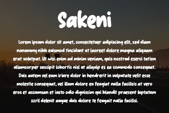 Sakeni Font PNG with transparent background - Preview 2