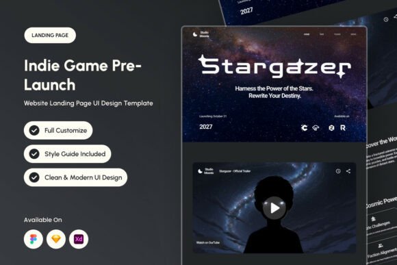 Stargazer - Indie Game Landing