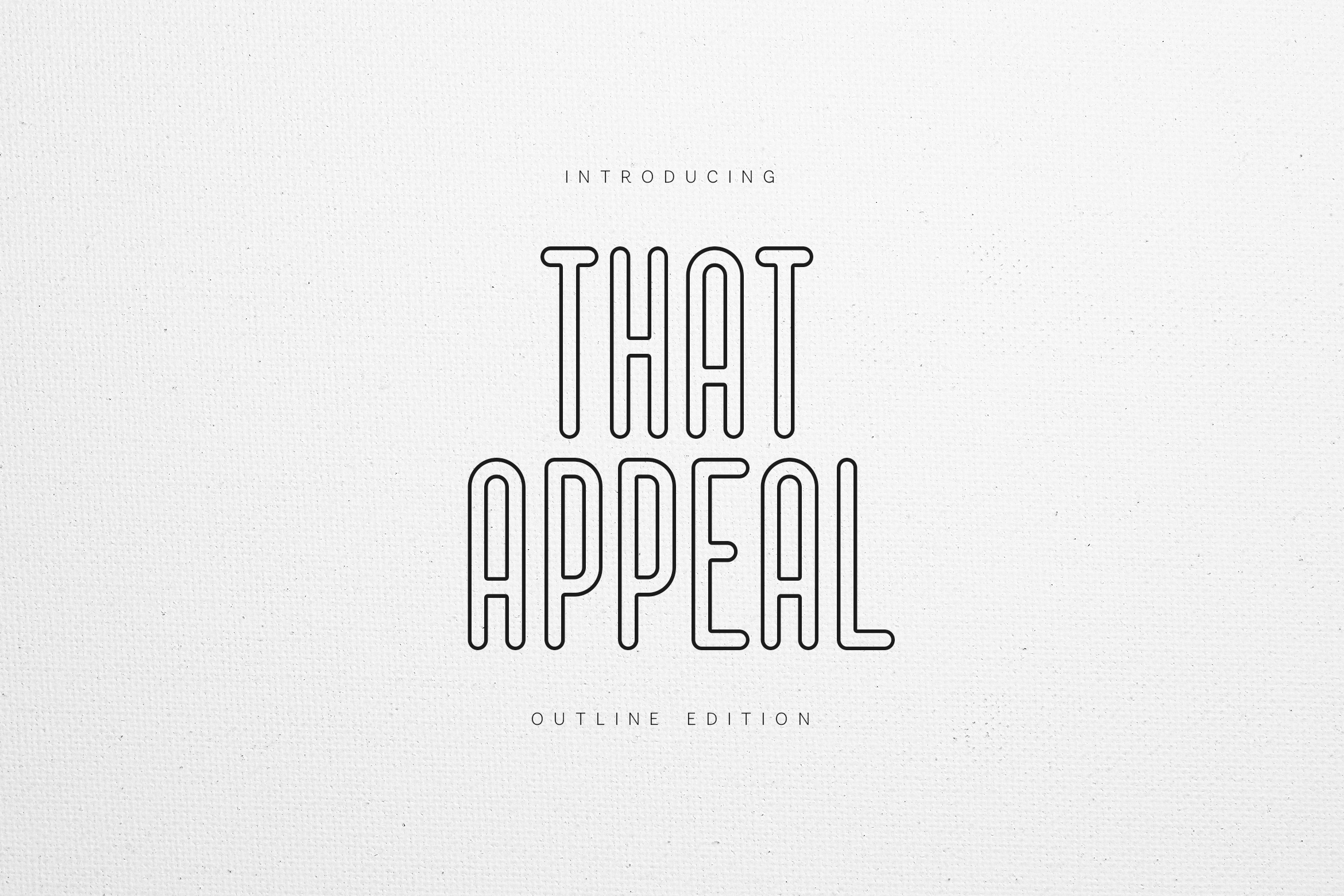 That Appeal Outline preview - expressive streetwear hollow display type
