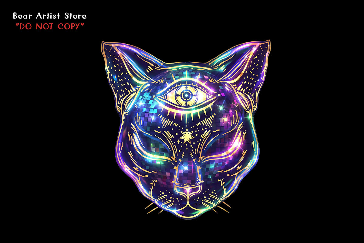 Third Eye Cosmic Panther, Celestial PNG