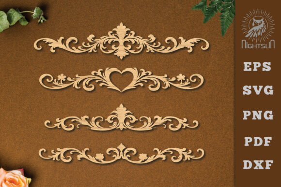 Victorian Lasercut Border SVG Laser Cutting By NightSun