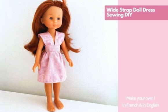 Wide Strap Doll Dress Sewing DIY