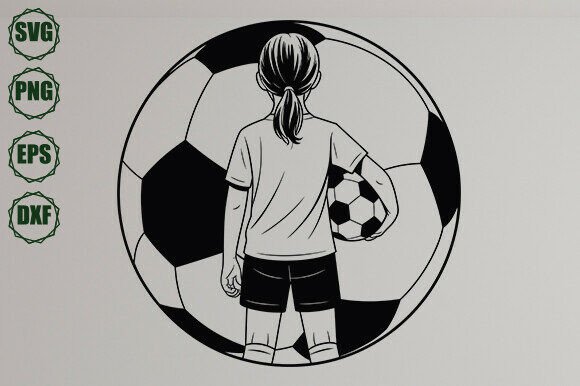 Soccer Svg, Soccer Girl Svg
