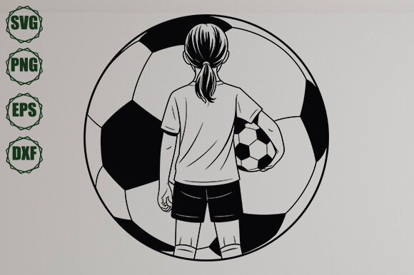 Soccer Svg, Soccer Girl Svg