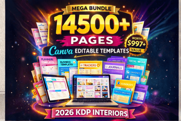 14500+ Canva Editable KDP Interiors 2026