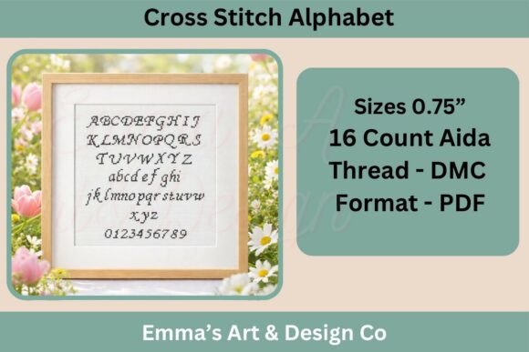 Alphabet Cross Stitch Pattern PDF