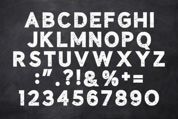 Chalk Rought Font - Preview 4