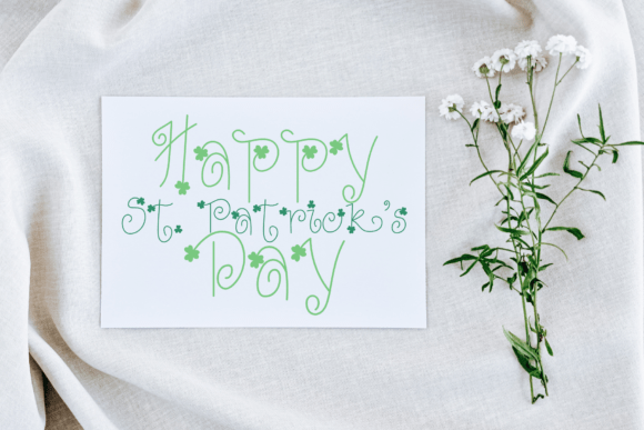 Clover Dance Font PNG with transparent background - Preview 3