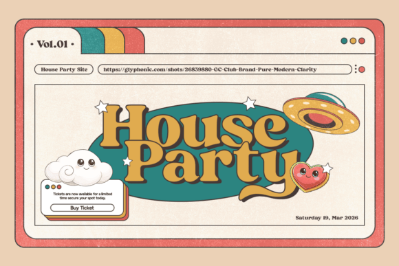 Club Brand Font PNG with transparent background - Preview 3