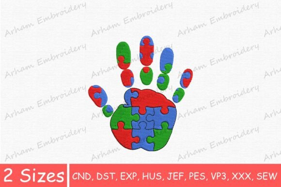 Colorful Awareness Handprint