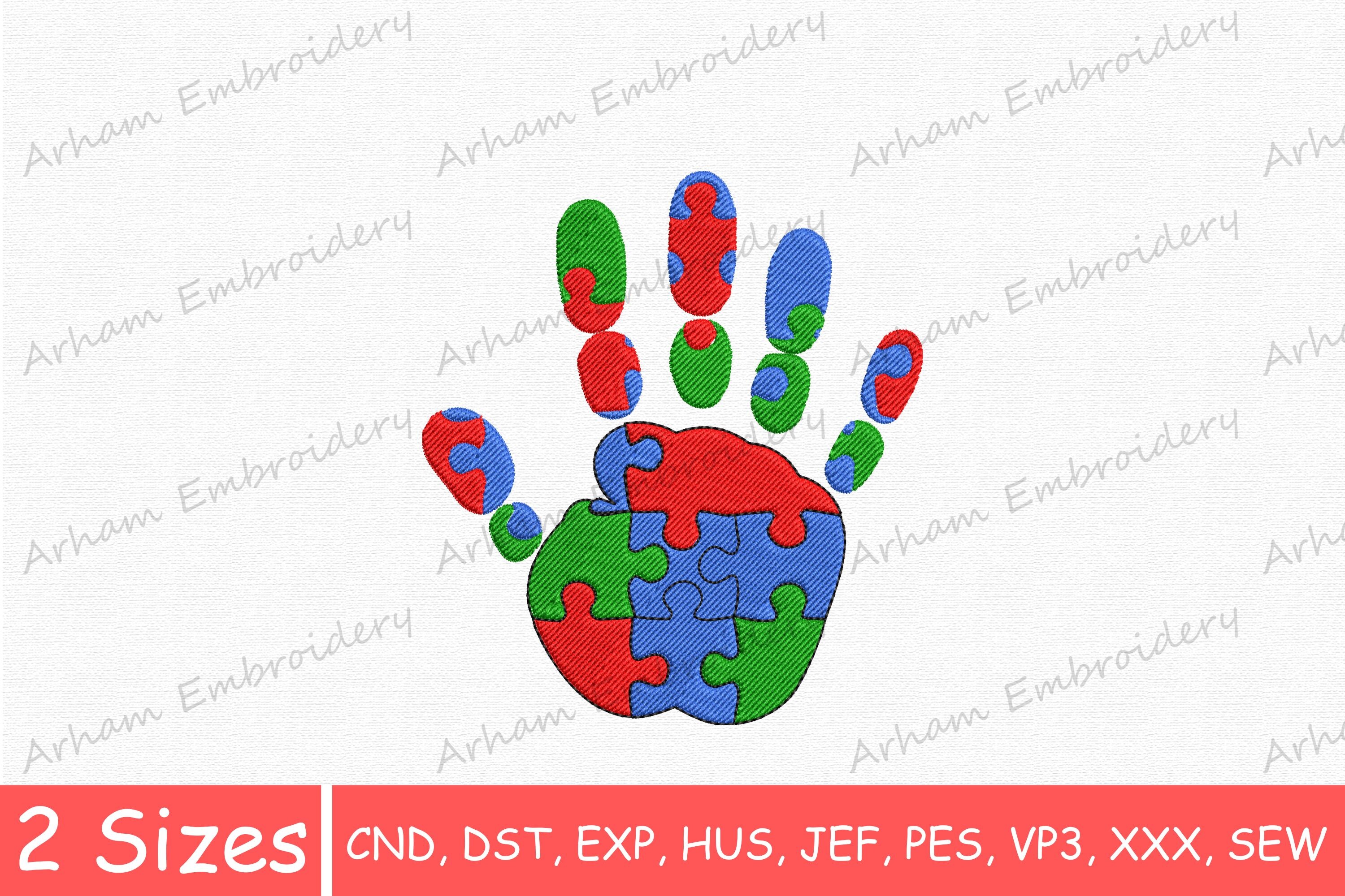 Colorful Awareness Handprint