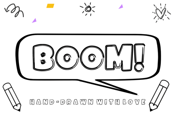 Comic Doodle Font - Preview 1