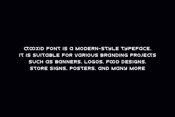 Ctooxid Font - Preview 4