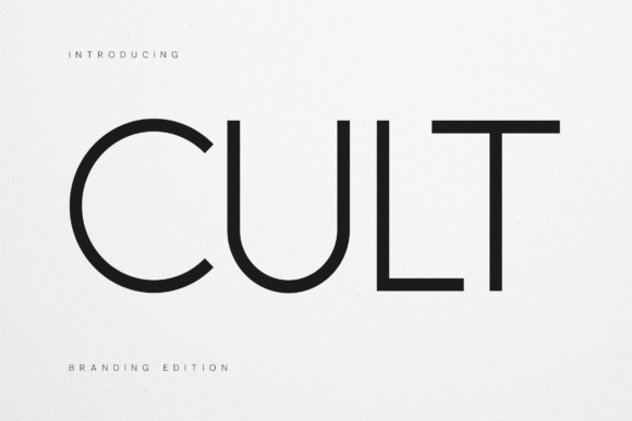 Cult Fontes Sans Serif Fonte Por vladfedotovv