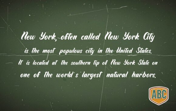 Dark Green Font - Preview 2