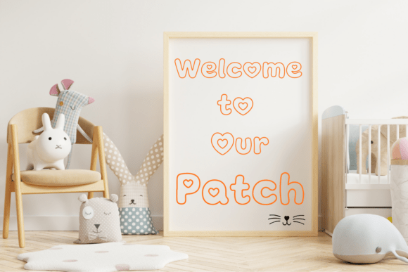 Easter Bubble Outline Font - Preview 4