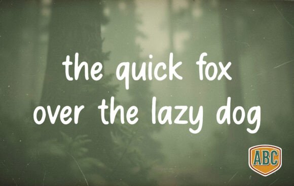 Forest Green Font - Preview 1