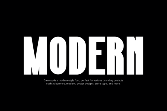 Gavonay Font PNG with transparent background - Preview 1