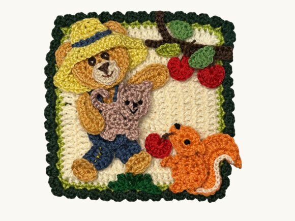 Granny Square Bear 5 Crochet Pattern