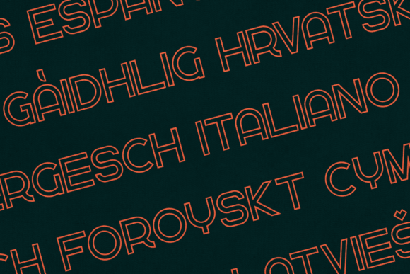 Greenth Outline Font - Preview 2