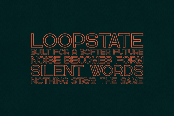 Greenth Outline Font - Preview 3