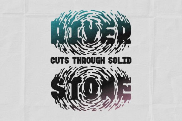 Inky Ripples Font - Preview 2
