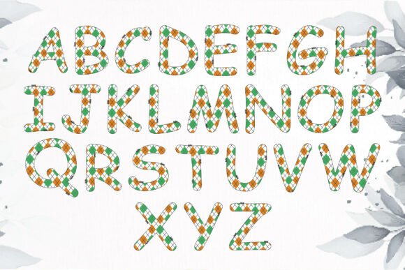Irish Holiday Font PNG with transparent background - Preview 1