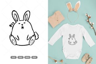 Kawaii Bunny SVG & Clipart Graphic by PIN Crafter · Creative Fabrica