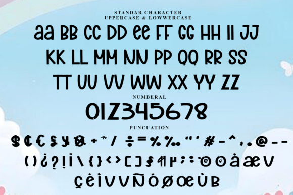 Kinder Rainbow Font PNG with transparent background - Preview 4