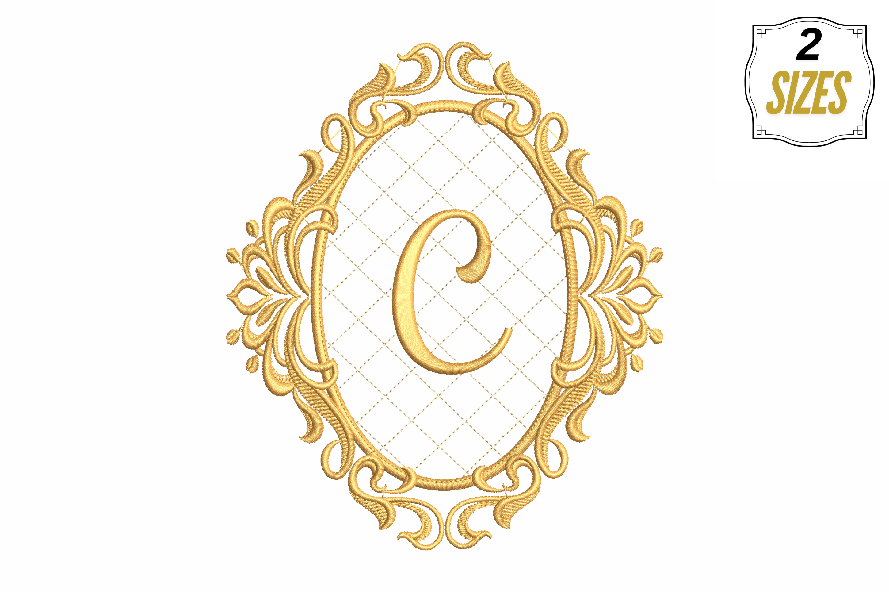 Letter C in a Beautiful Frame