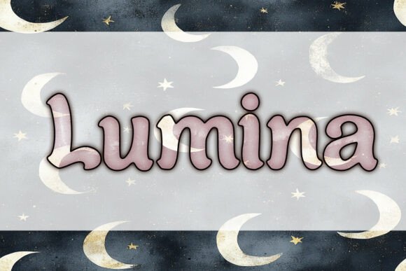 Lumina Font PNG with transparent background - Preview 1