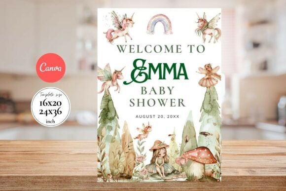 Modern Birthday Welcome Sign